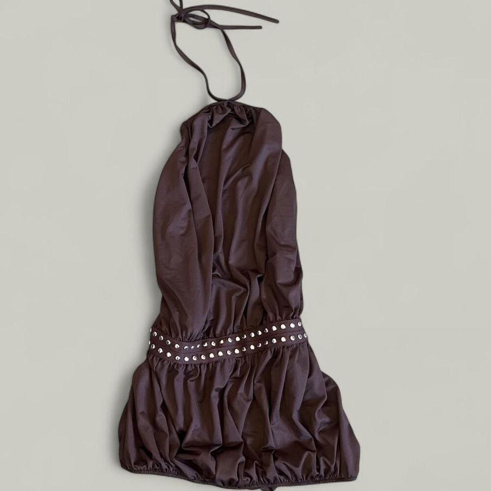 Unbranded Women's Brown and Purple Dress